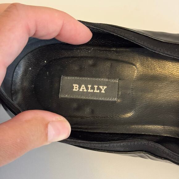 Bally Banner Dress Shoes Mens 10.5M Black Patent Leather Formal Business Italy main image 6